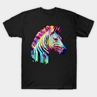 Zebra Animal Freedom World Wildlife Wonder Abstract T-Shirt